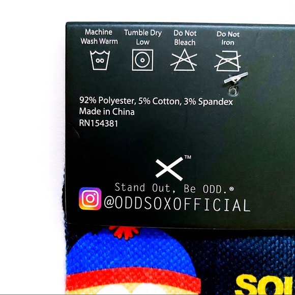 Odd Sox South Park TV Show Crew Socks Cartman Stan - Picture 7 of 7